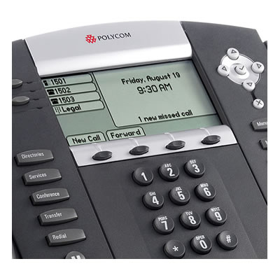 Polycom Soundpoint IP550 display